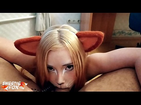 ❤️ Kitsune traga o pau e corre na súa boca ️❌ Porno en nós ❌